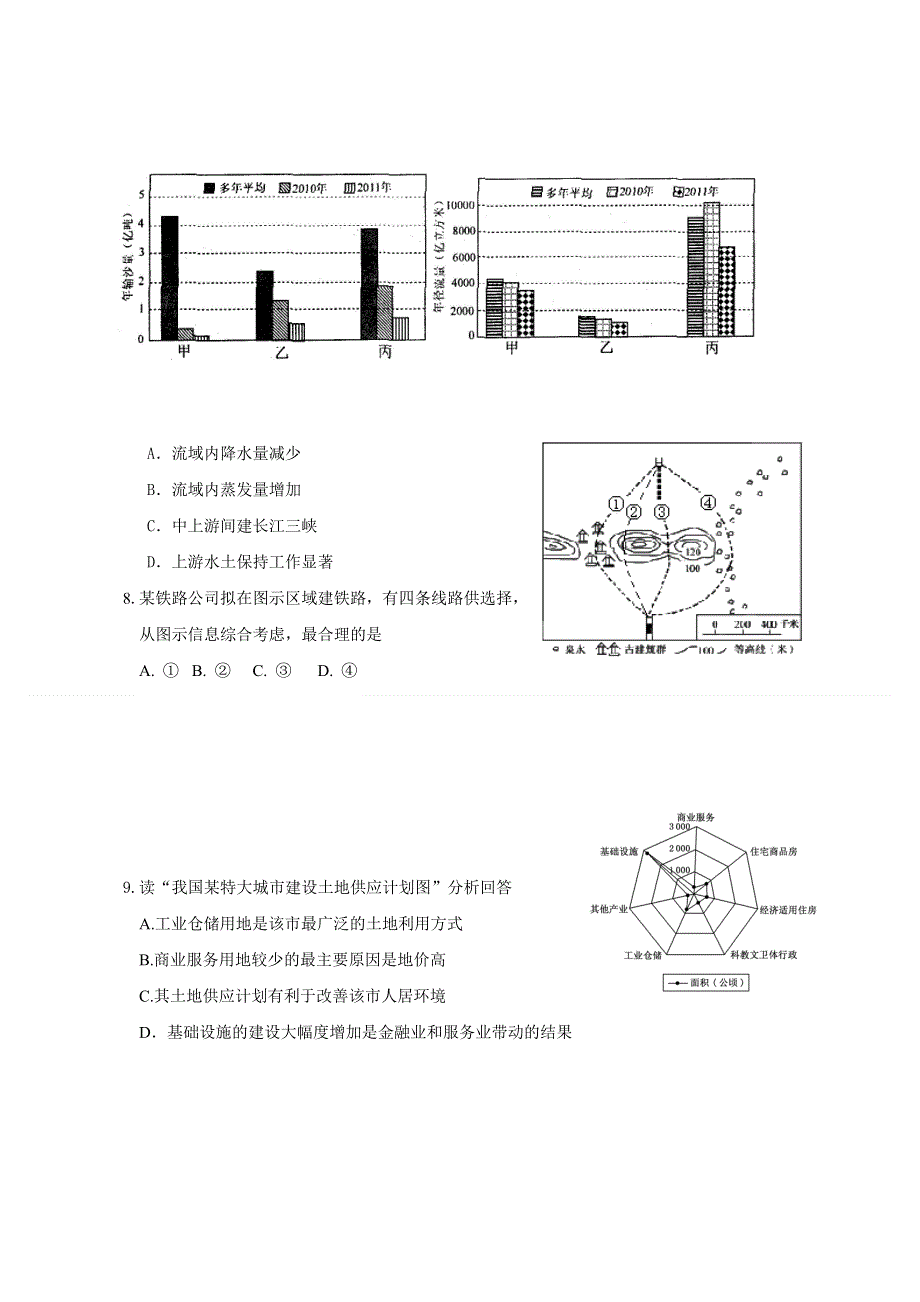 《2014揭阳一模》广东省揭阳市2014届高三第一次高考模拟考试地理试题 纯WORD版含答案.doc_第3页