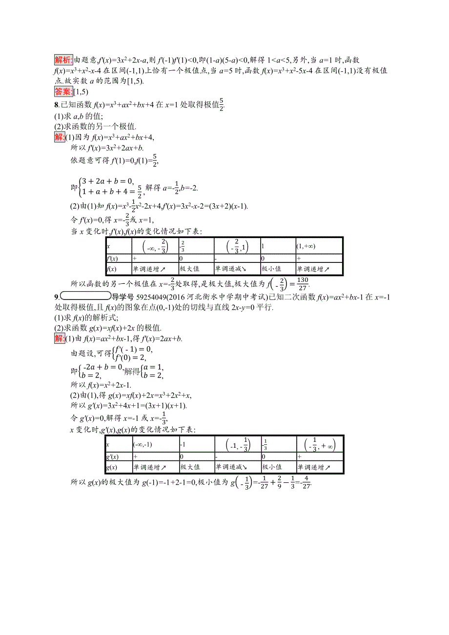 2019年《新学考》高中人教A版数学选修1-1练习：第三章 导数及其应用 3-3-2 WORD版含解析.docx_第2页