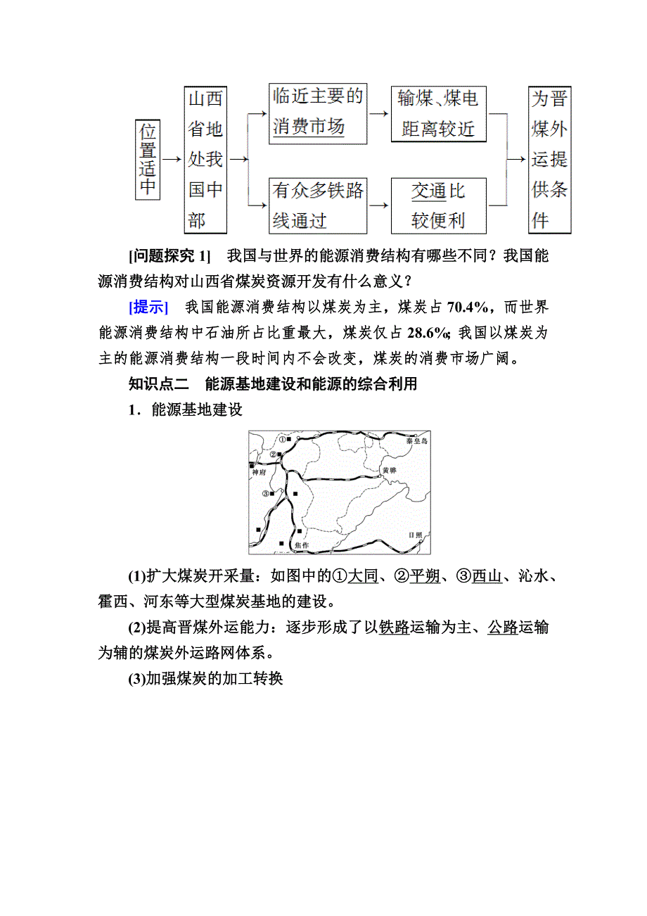 2019—2020学年人教课标版高中地理必修三 教学案3-1第一节　能源资源的开发——以我国山西省为例 WORD版.docx_第2页