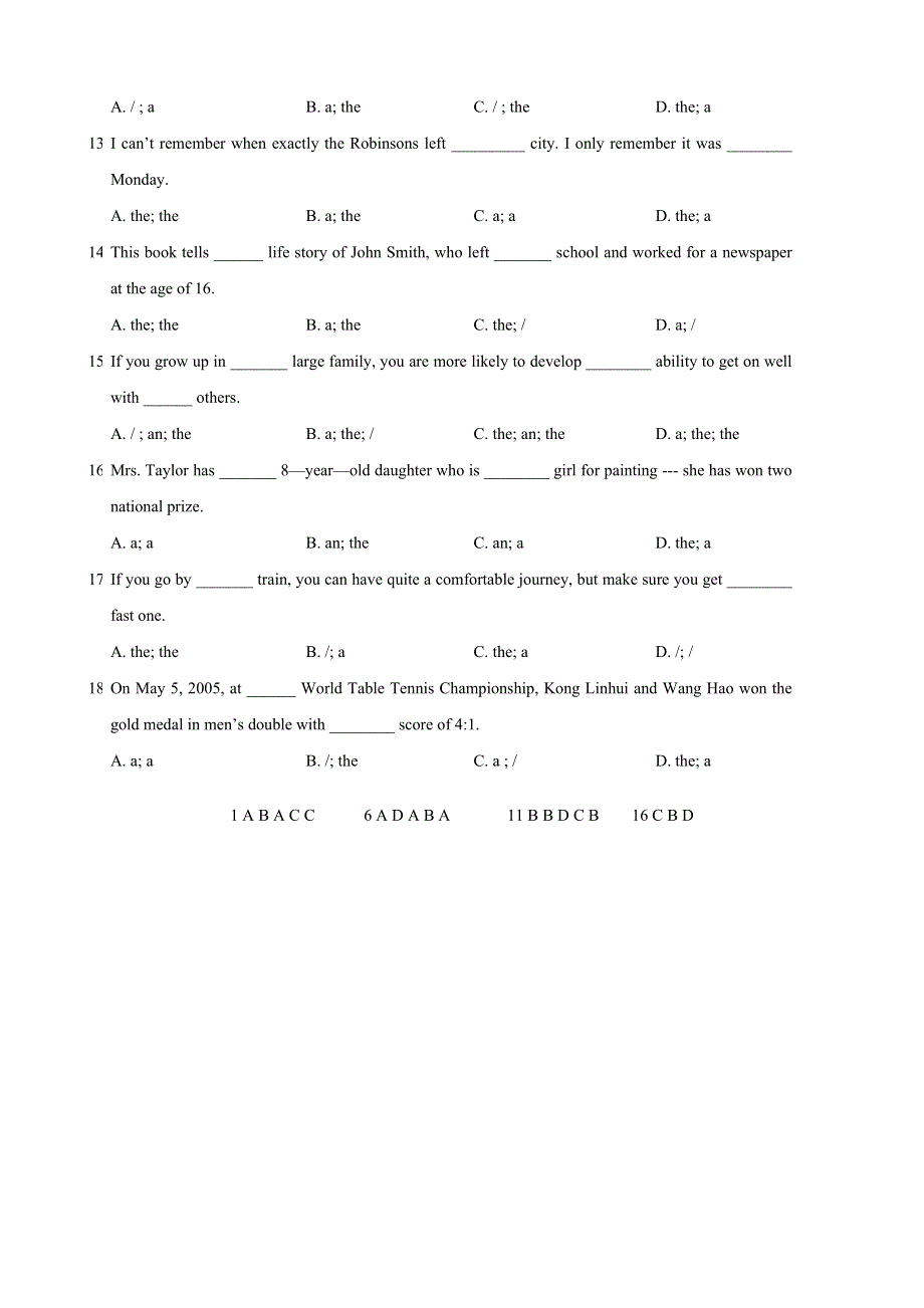 2005年全国统一和自主命题省份高考真题（形容词、副词、冠词）.doc_第2页