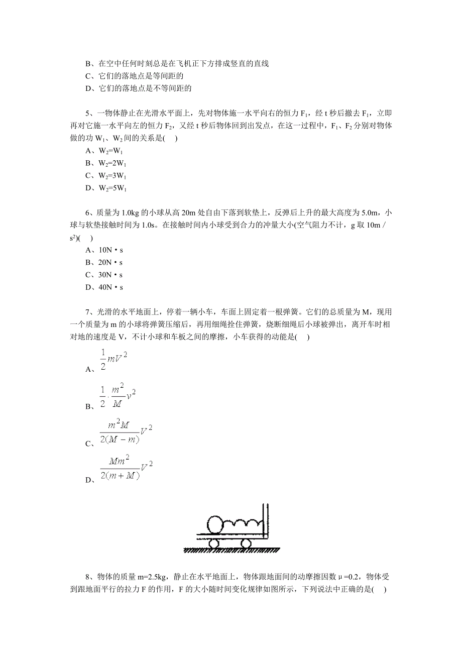 2005年北京四中高三年级第一学期开学摸底测试物理试卷.doc_第2页