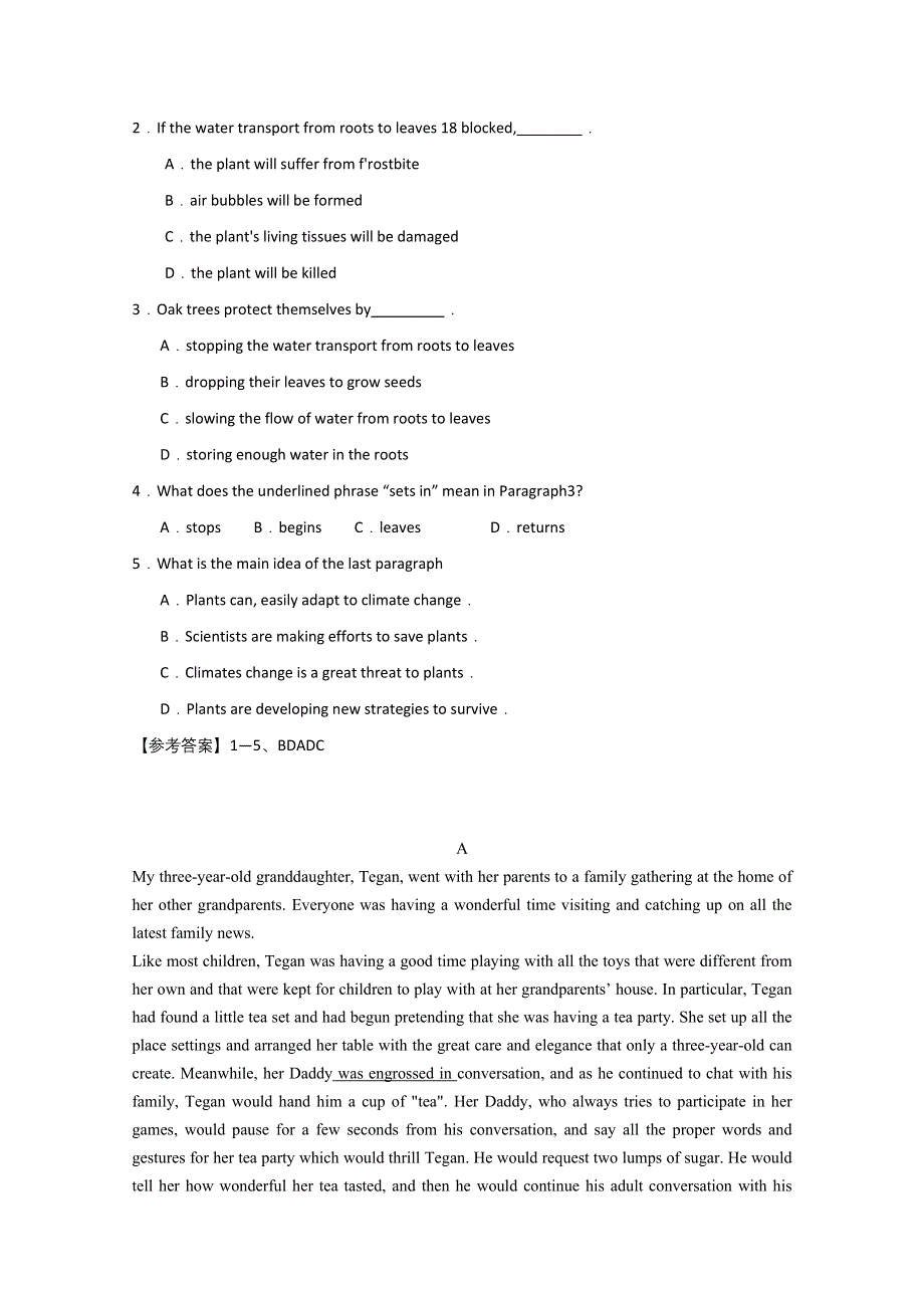 四川2016高考英语二轮：阅读理解训练（2）及答案.doc_第2页