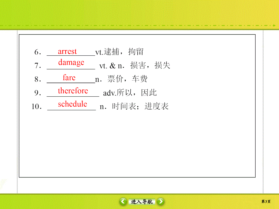 2021届高考英语调研大一轮复习北师大版课件：必修3 课时作业9A .ppt_第3页