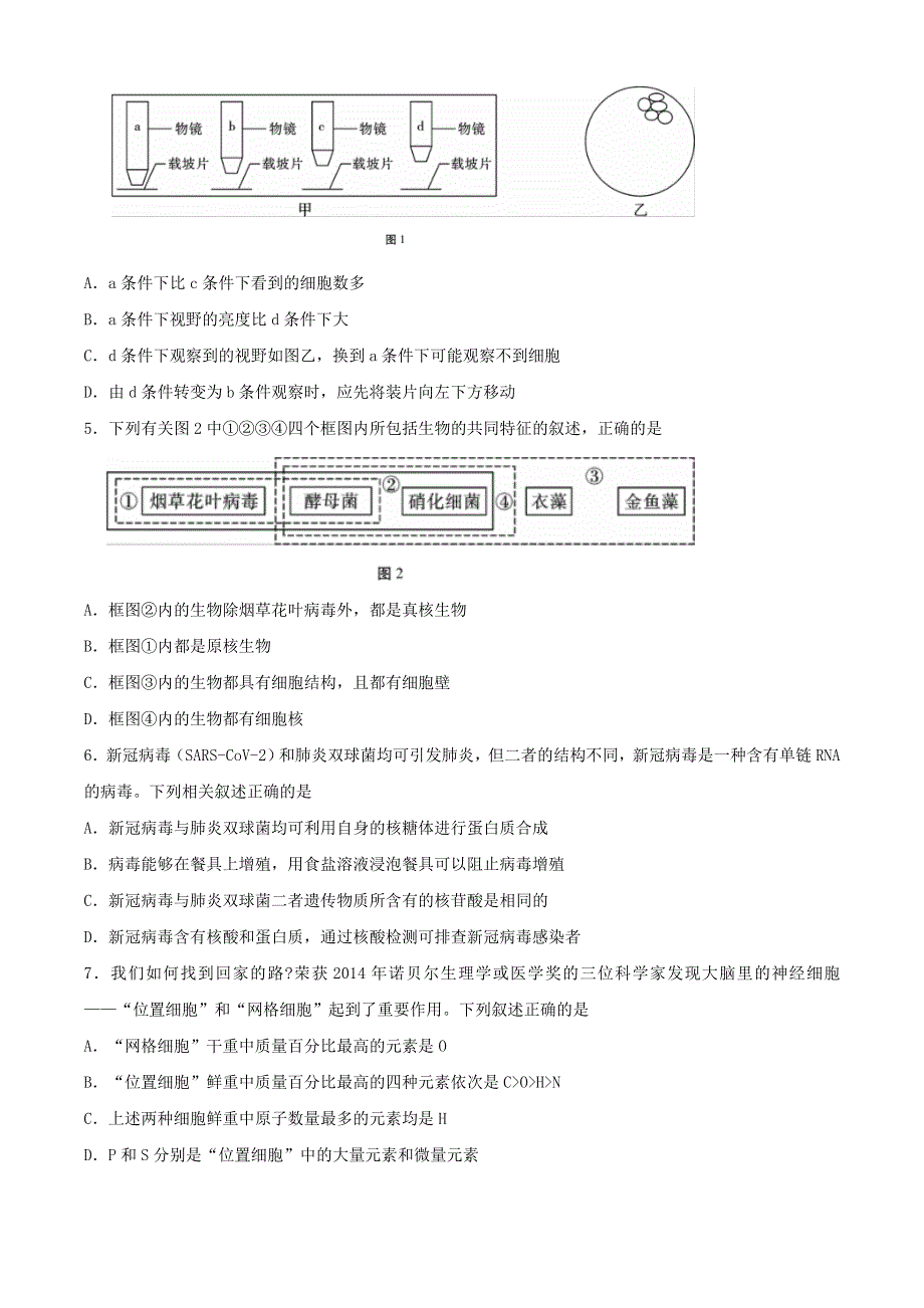 云南省云天化中学2020-2021学年高二生物上学期期中试题.doc_第2页