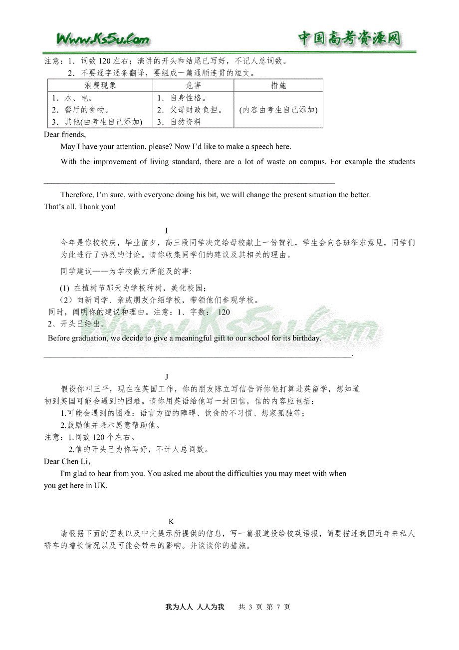 2006最新高考英语书面表达荟萃.doc_第3页