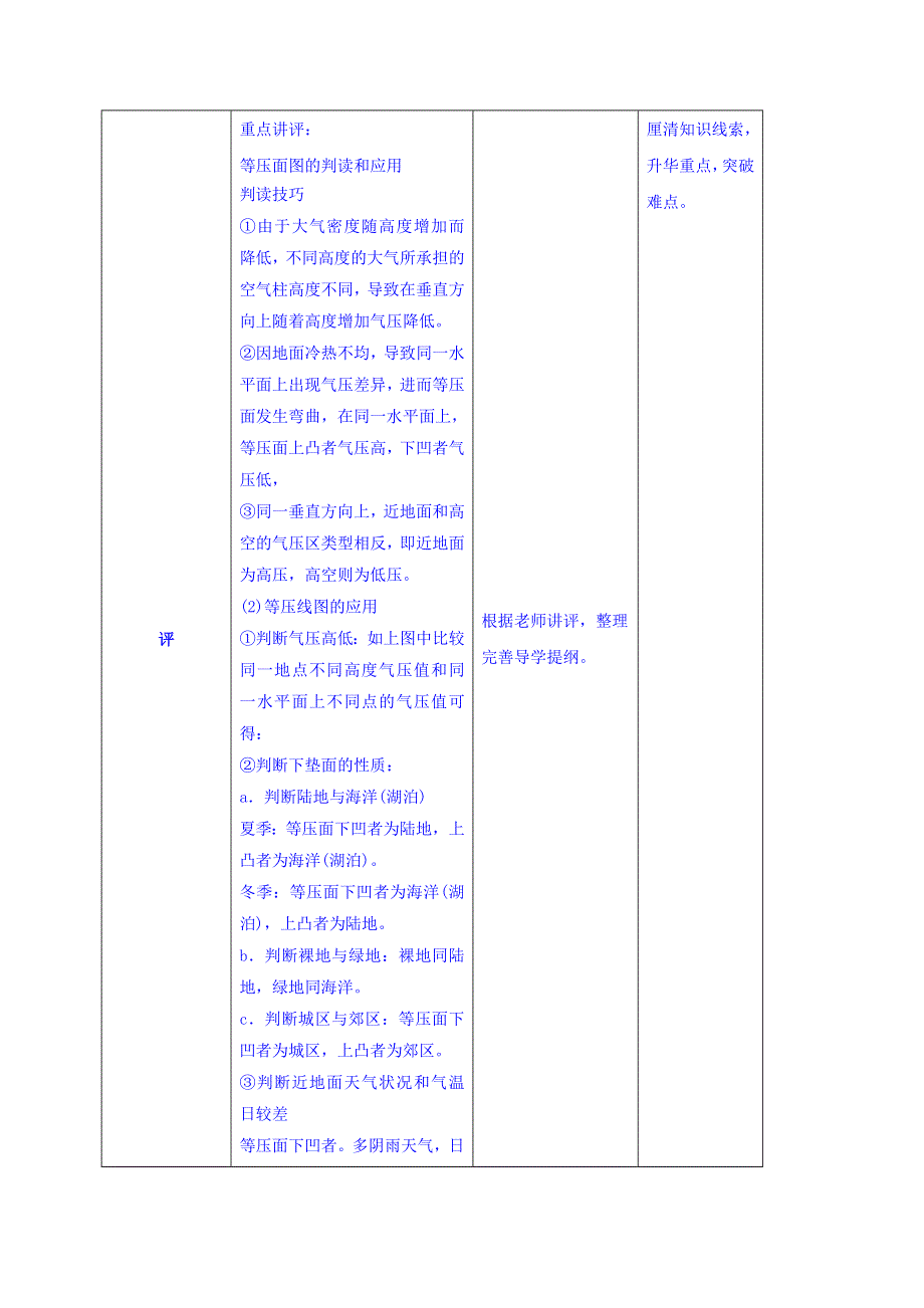 四川省北大附中成都为明学校人教版高中地理必修一：2-1 第2课时 热力环流 教案 .doc_第2页