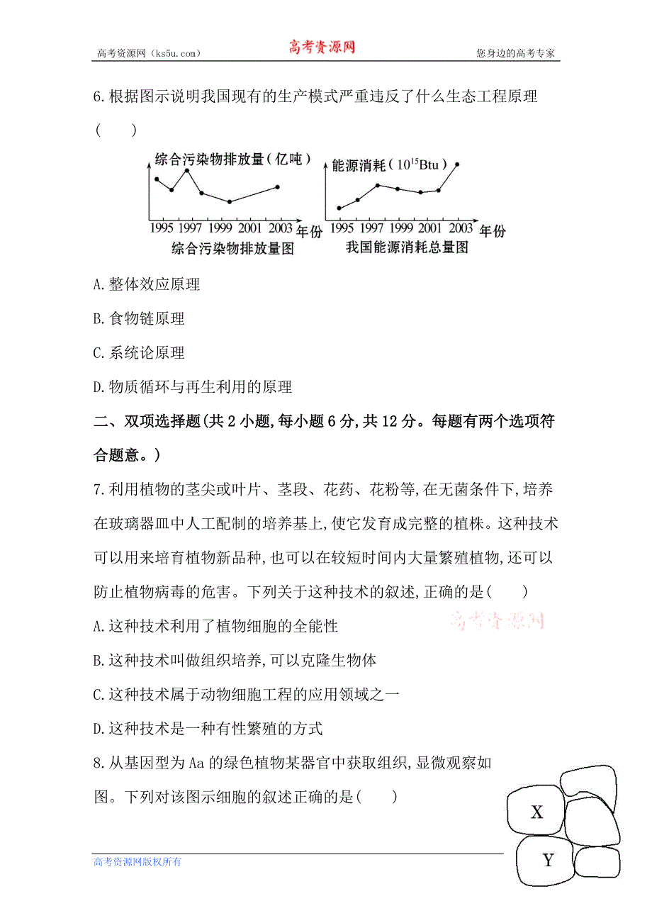 《2015年备考》广东2014版高中生物《复习方略》单元评估检测（十二）WORD版含解析.doc_第3页