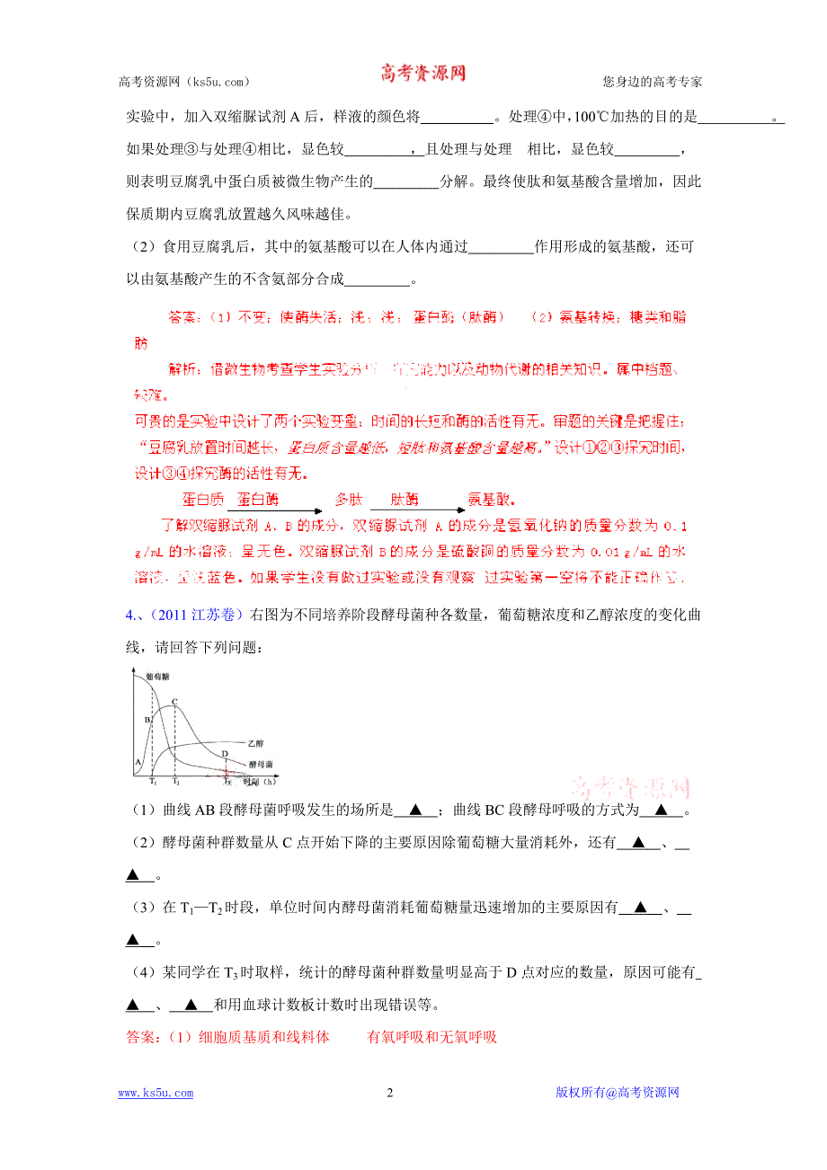 2007-2011生物高考试题分项详解专题汇编：17 微生物及发酵工程.doc_第2页