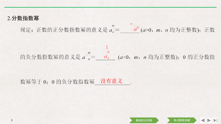 2021新高考数学（江苏专用）一轮复习课件：第二章第5节 指数与指数函数 .ppt_第3页