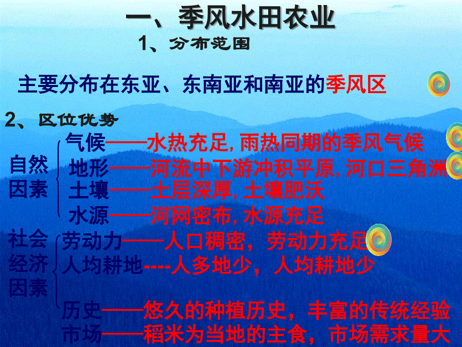 2014-2015学年高中地理浙江同步课件：3.2以种植业为主的农业地域类型50张（新人教版必修2）.ppt_第3页