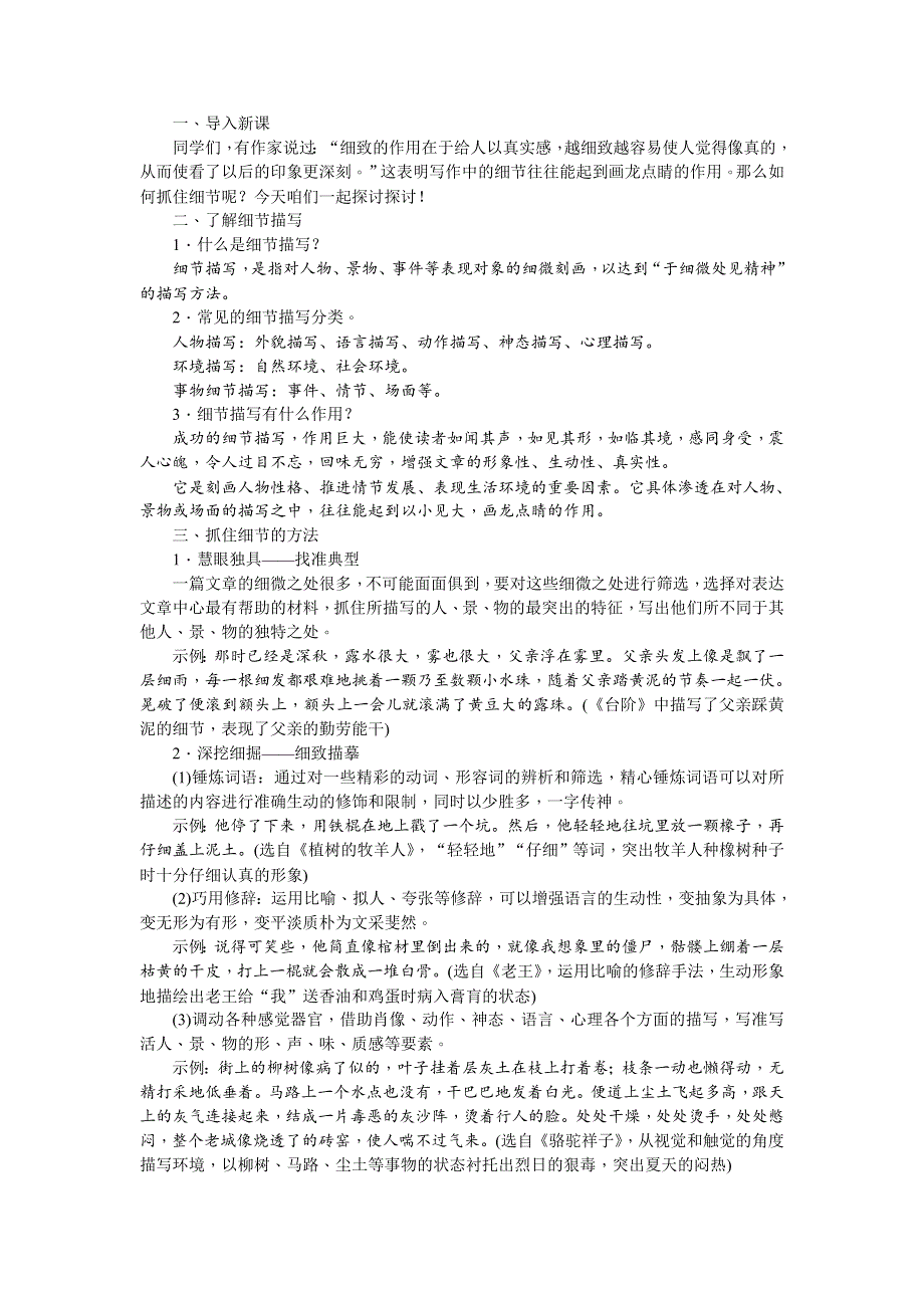 写作抓住细节教案1.doc_第2页