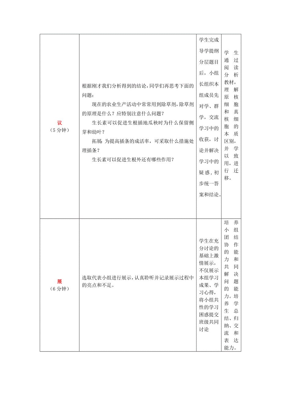 四川省北大附中成都为明学校高中生物人教版必修三教案：3-2生长素的生理作用（1） .doc_第3页