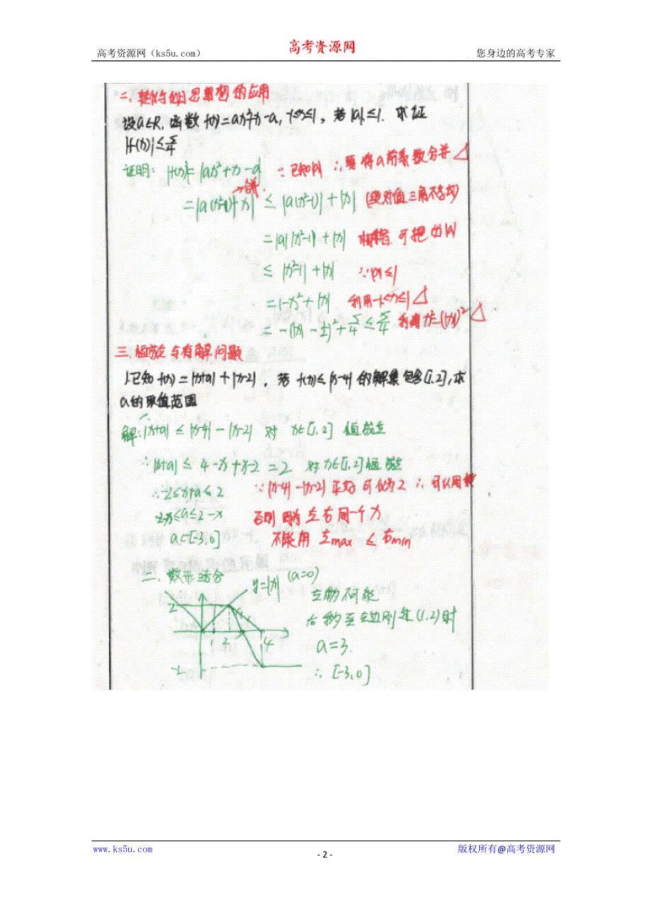 《2014高考 状元笔记》河北省衡水中学高中数学（理）复习测试题小结：49解题方法 扫描版含解析.doc_第2页