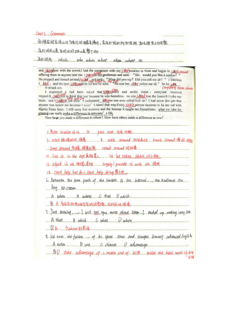 《2014高考状元笔记》河北省衡水中学高三英语复习（上学期）必备考点：UNIT 5 语法 1.18 （扫描版）.doc_第1页