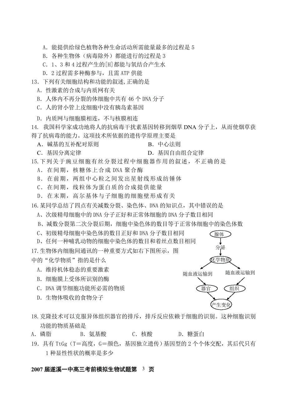 2007届遂溪一中高三考前模拟.doc_第3页