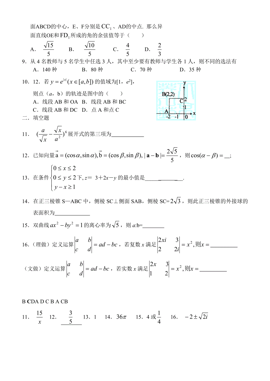 2007年最后10天高考冲刺选填空题训练7..doc_第2页