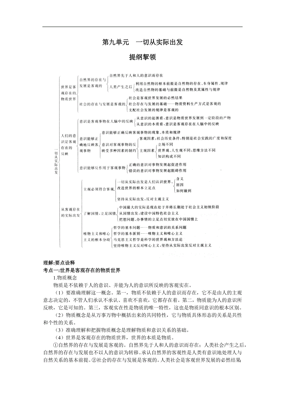 2007年高中总复习第一轮政治复习：一切从实际出发.doc_第1页