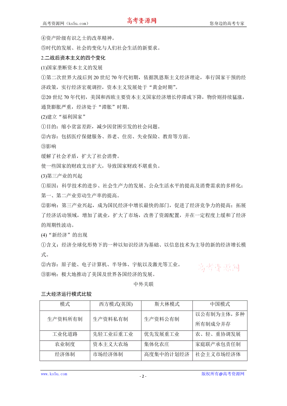 《创新设计》2016年高考历史（浙江专用）大一轮 专题十 专题整合.docx_第2页