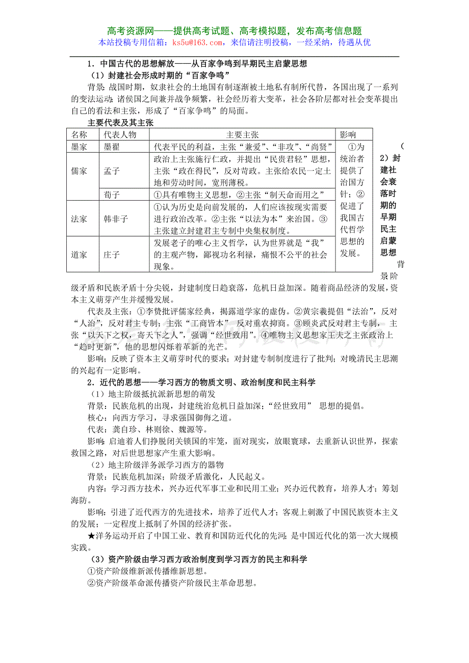 2007年高考历史复习整合专题八 中外思想 科技和文化 旧人教.doc_第2页