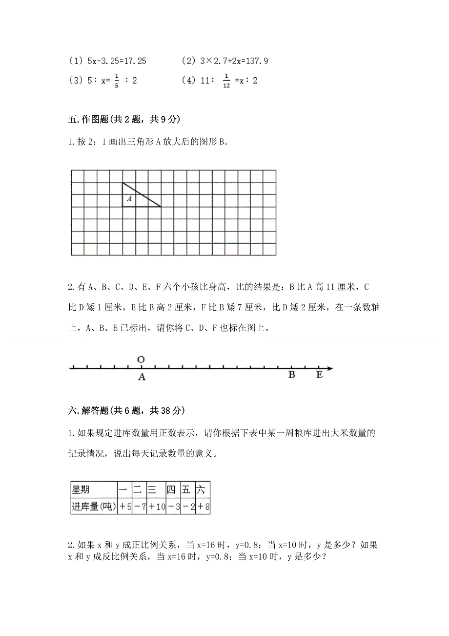 苏教版数学六年级（下册）期末综合素养提升题带精品答案.docx_第3页