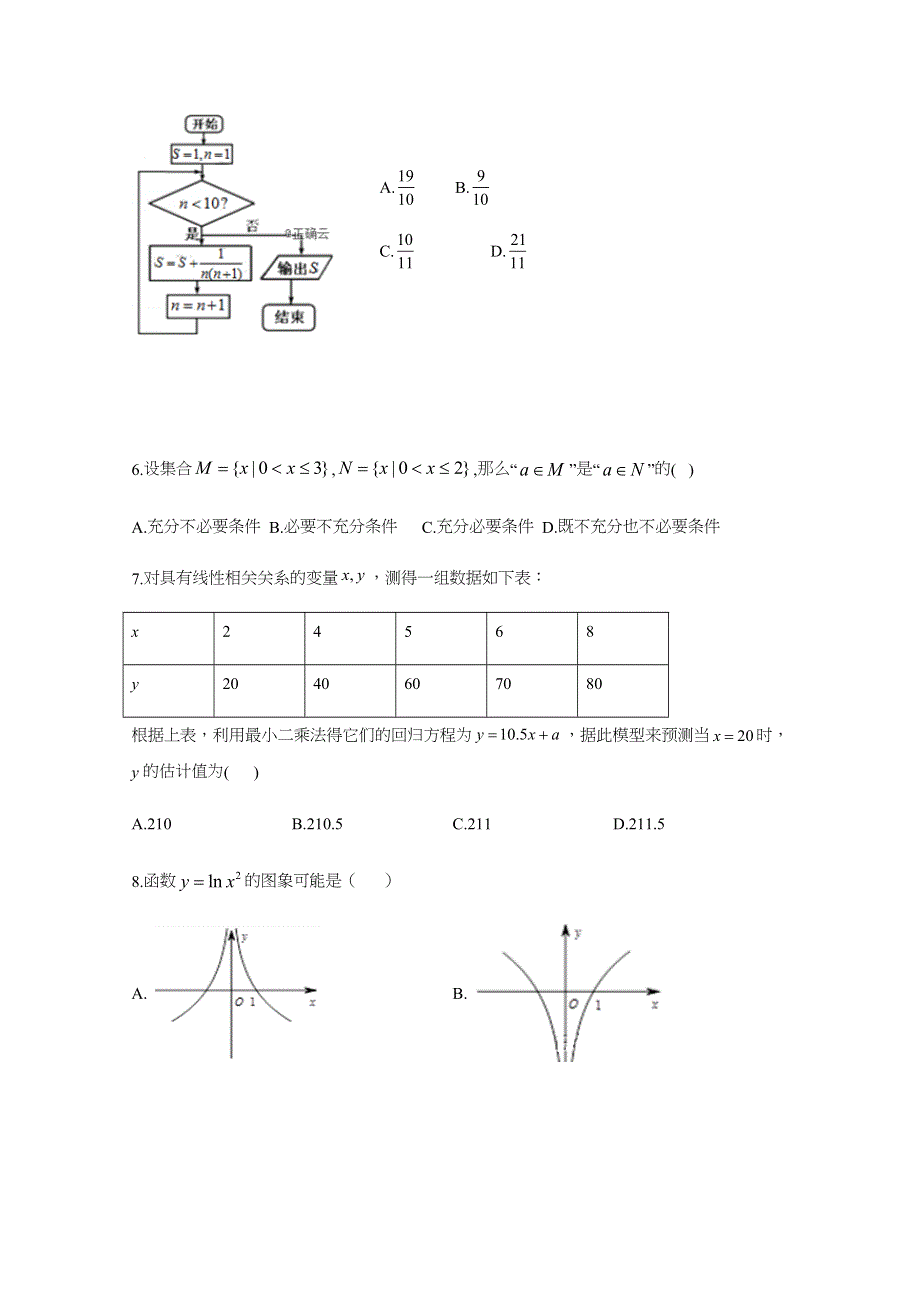 云南省峨山彝族自治县第一中学2020-2021学年高二上学期期中考试数学（理）试题 WORD版含答案.docx_第2页