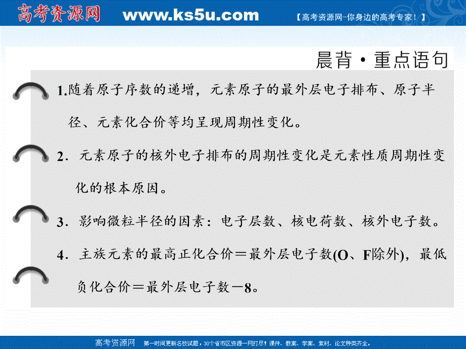 2018-2019学年化学同步鲁科版必修2课件：第1章 第2节 第1课时 元素周期律 .ppt_第2页