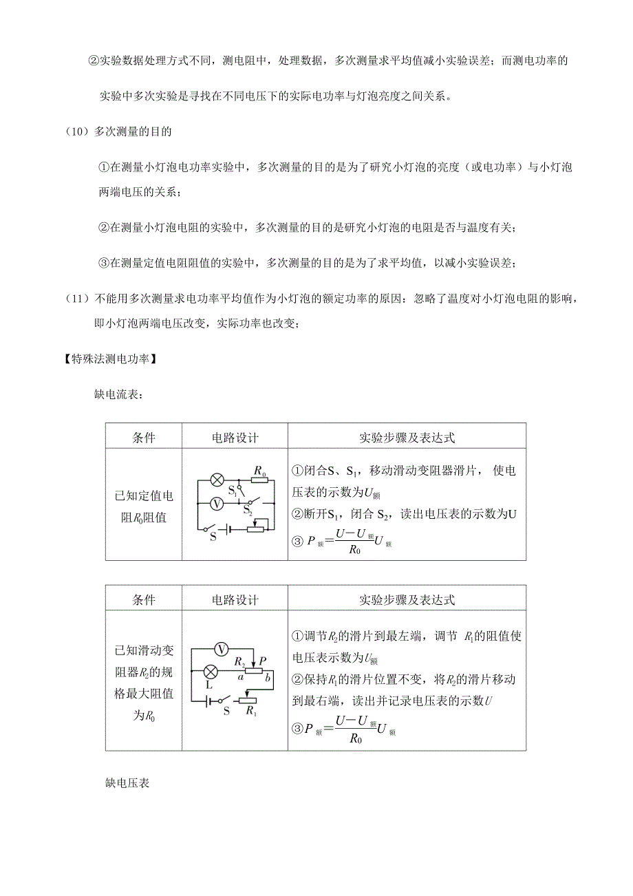 2020-2021学年初中物理电学同步专题点拨与强化 专题36（实验）测量小灯泡的电功率（含解析）.docx_第3页