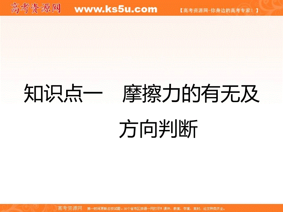 2018-2019学年高中新创新一轮复习物理通用版课件：第二章 第8课时　摩擦力（双基落实课） .ppt_第3页