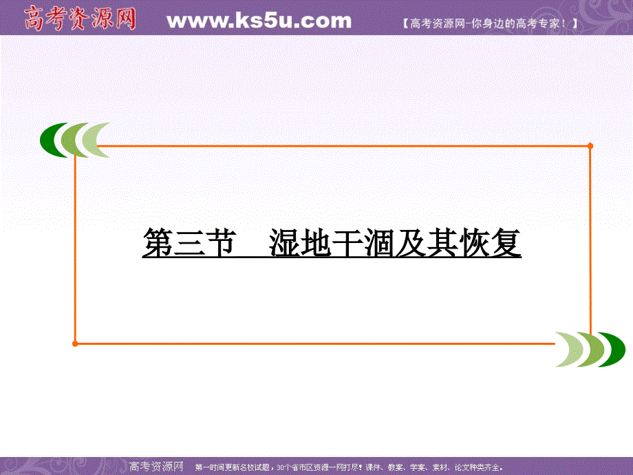 2019-2020学年人教版高中地理选修六学练测课件：第4章　第3节　湿地干涸及其恢复 .ppt_第2页