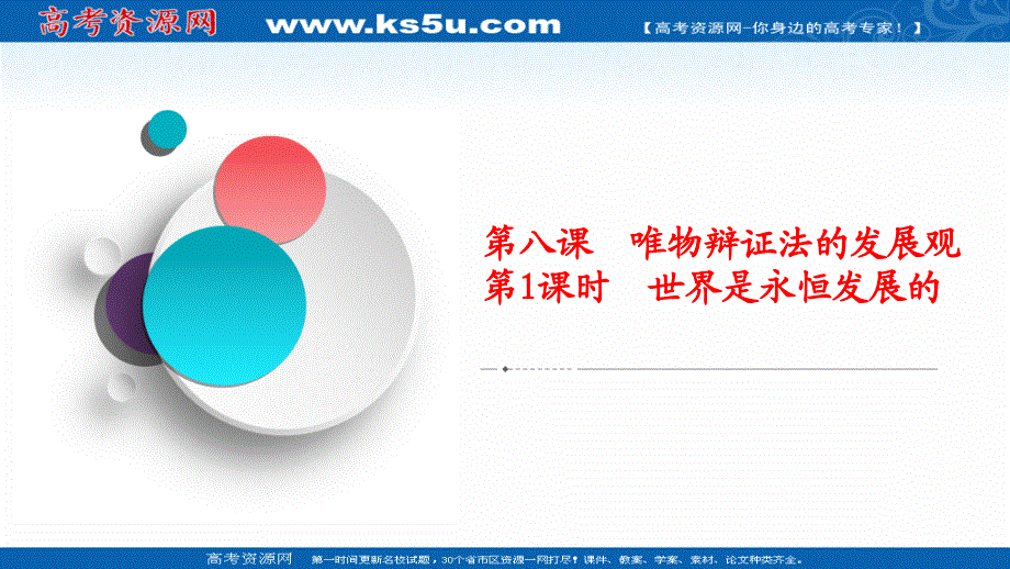 2020-2021学年高中人教版政治必修4练习课件：第三单元 第八课 第1课时 世界是永恒发展的 .ppt_第1页