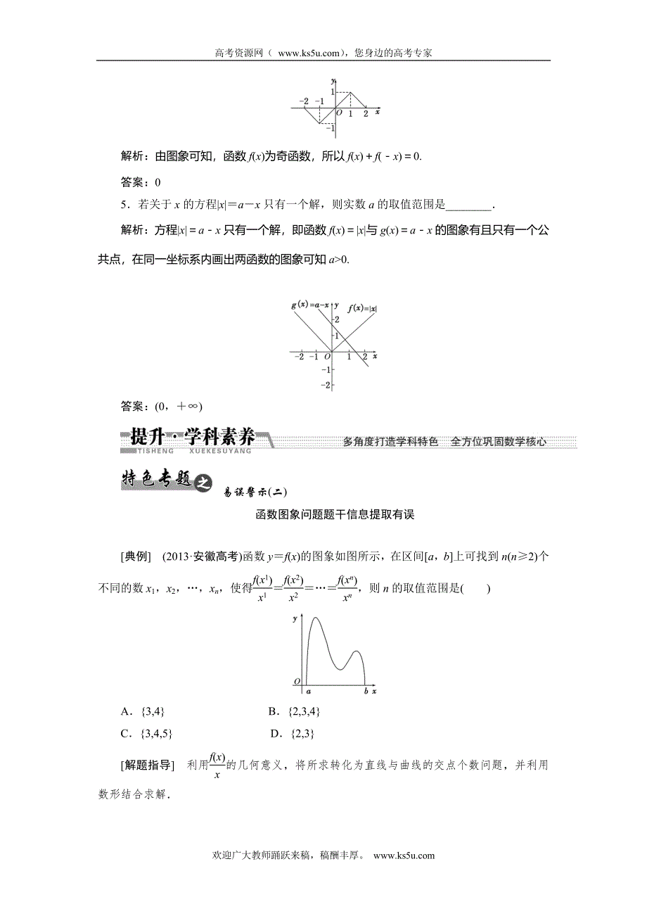 《创新方案》2015高考数学（理）一轮复习配套文档：第2章 第7节　函数的图象.doc_第3页