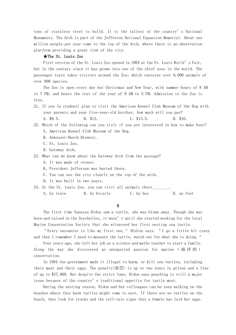 云南省普洱市景东县第一中学2019-2020学年高二英语上学期期中试题.doc_第3页