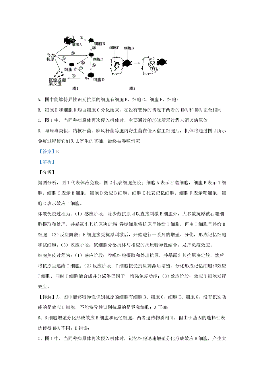 云南省普洱市景东彝族自治县一中2019-2020学年高二生物下学期期中试题（含解析）.doc_第3页