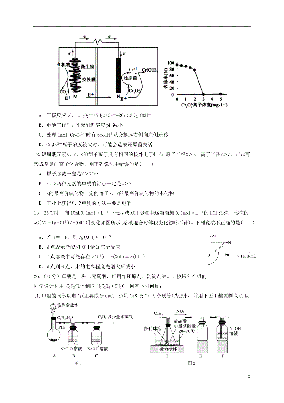 四川省内江市威远中学2021届高三化学下学期3月月考试题.doc_第2页