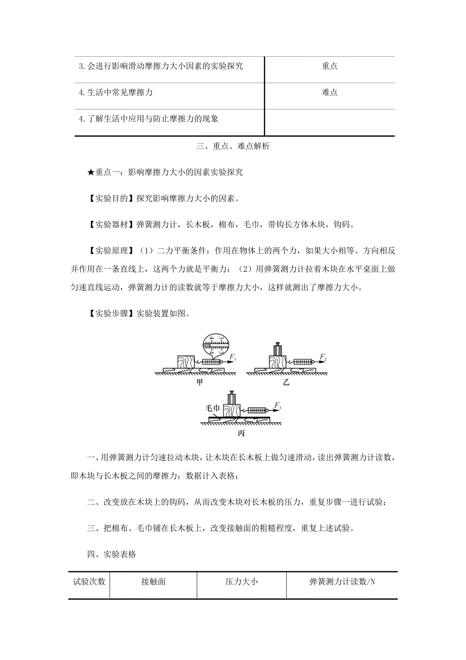 2020-2021学年八年级物理寒假辅导讲义 专题12 摩擦力（含解析）（新版）新人教版.docx_第2页