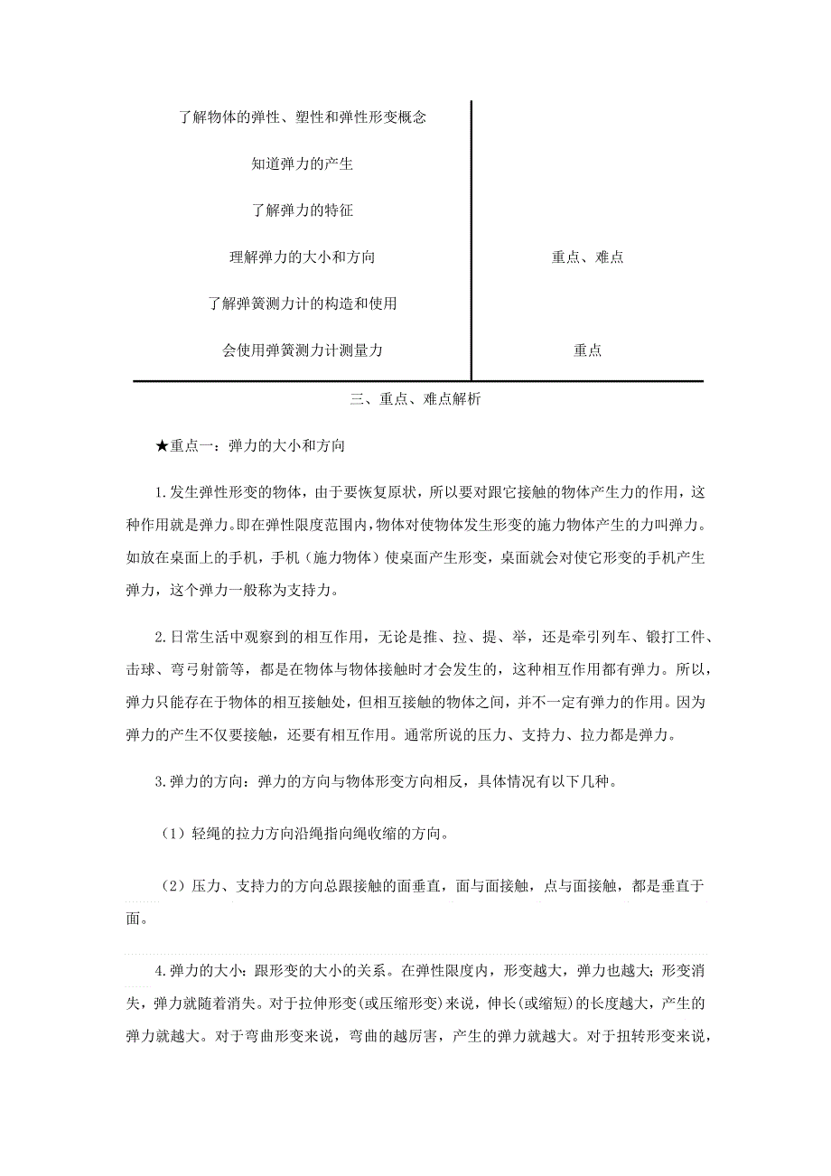 2020-2021学年八年级物理寒假辅导讲义 专题08 弹力（含解析）（新版）新人教版.docx_第2页