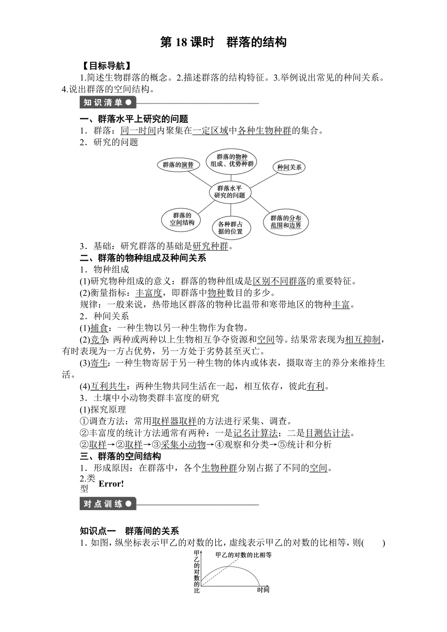 《创新设计》2016-2017学年高二生物（人教版）必修三课时作业：第三章 植物的激素调节 第18课时 WORD版.doc_第1页