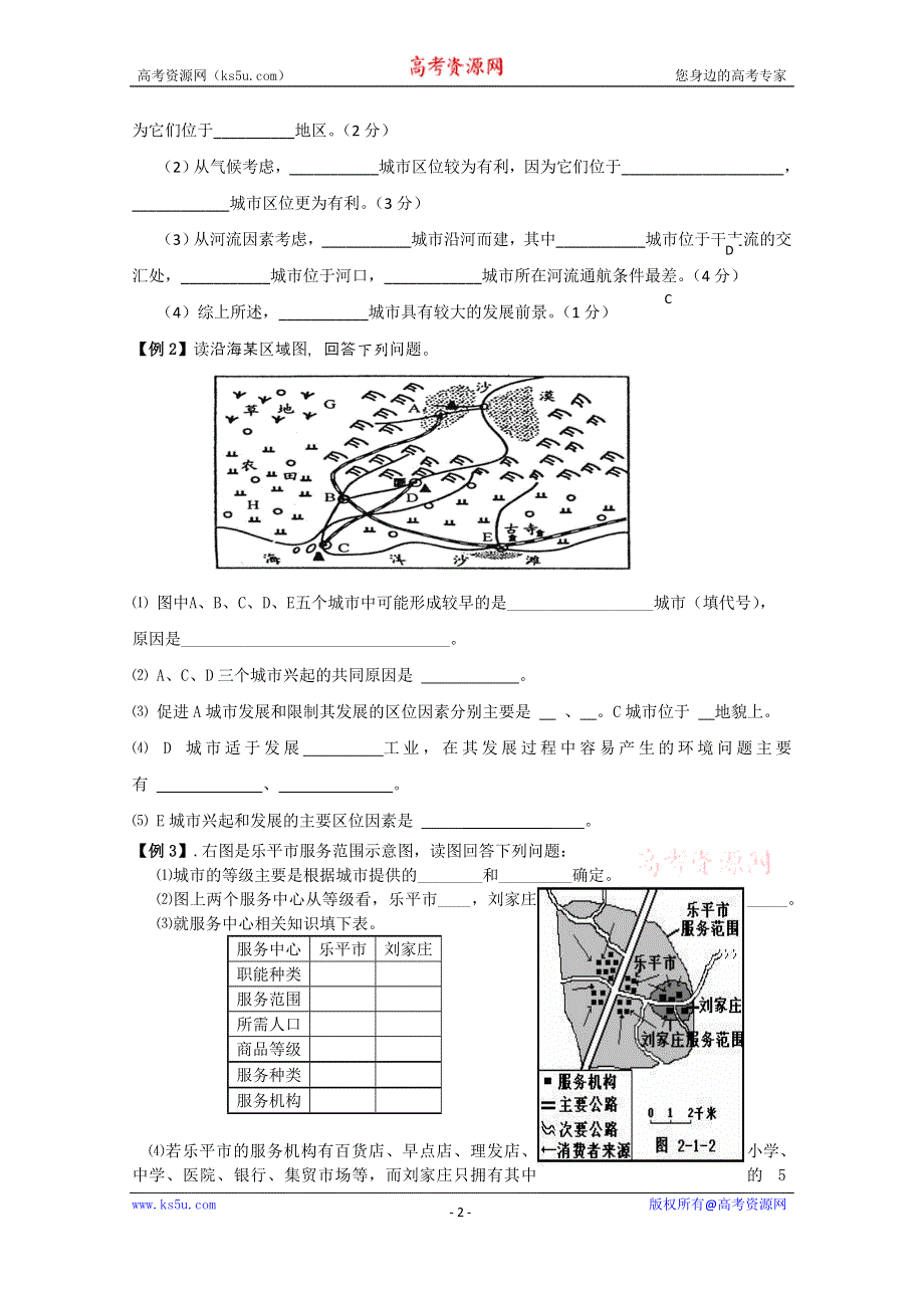 2015年高一地理人教版必修二系列学案：2.3 城市化 6 .doc_第2页