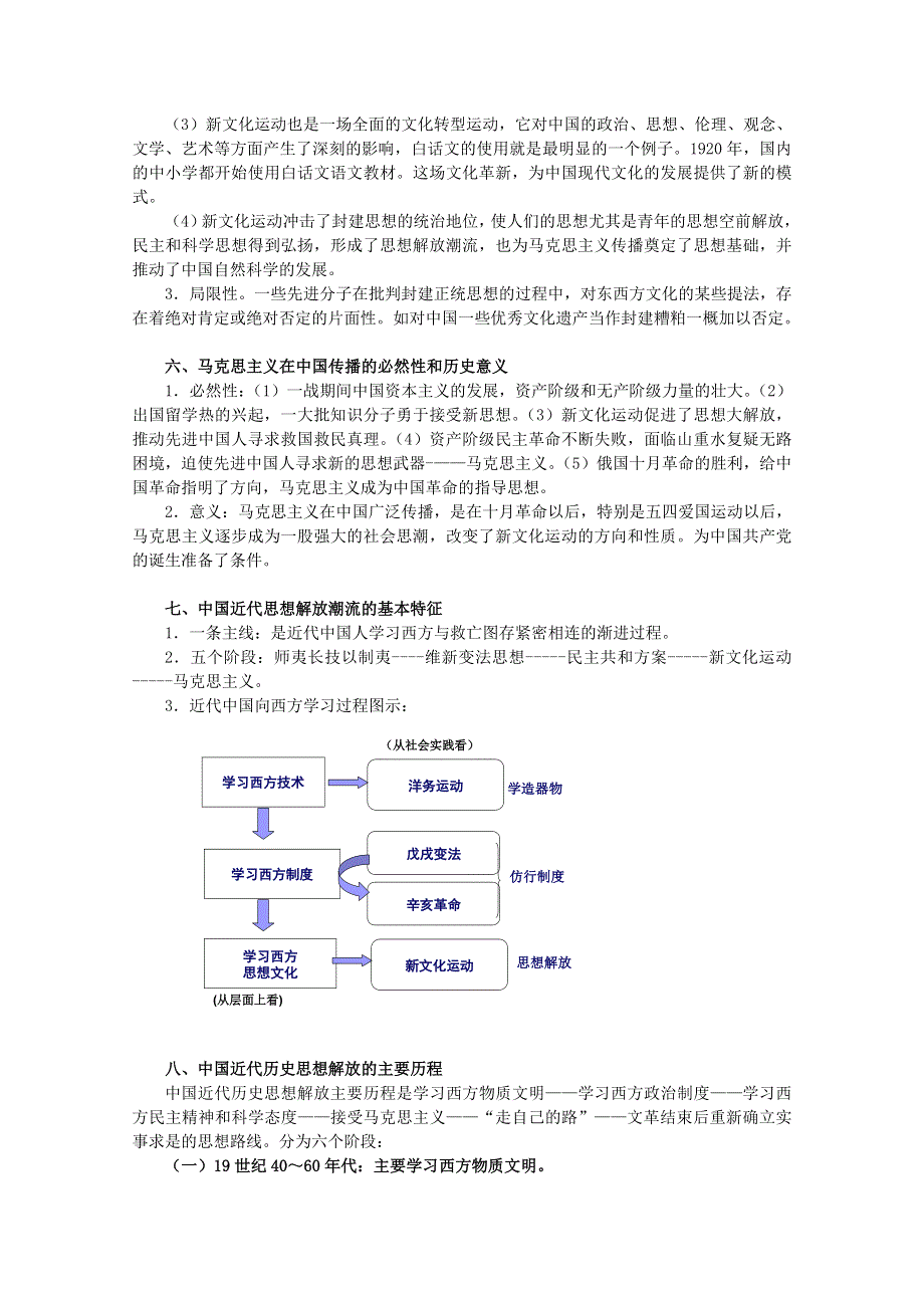 2013届高考历史二轮复习辅导：近代中国思想解放潮流.doc_第3页