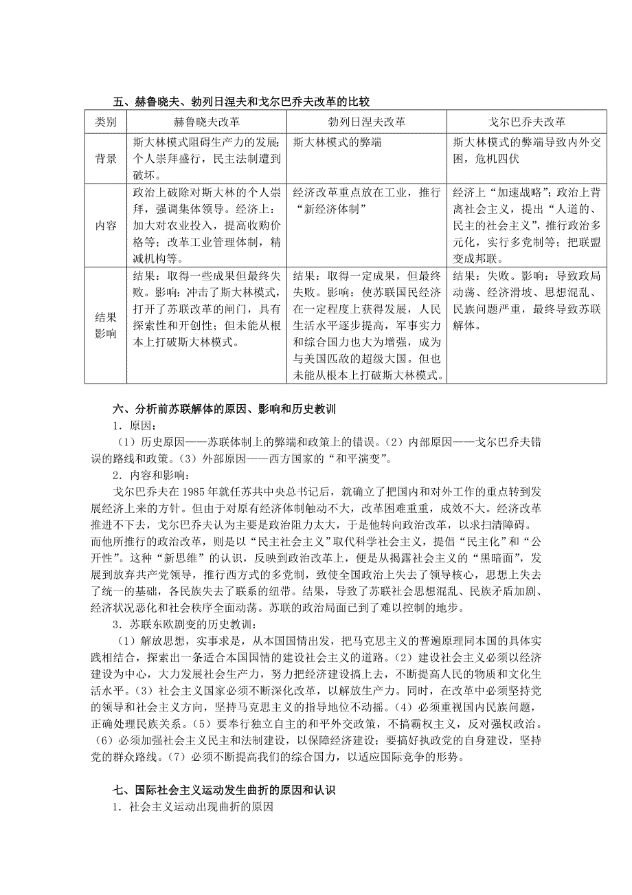 2013届高考历史二轮复习辅导：苏联的社会主义建设.doc_第3页