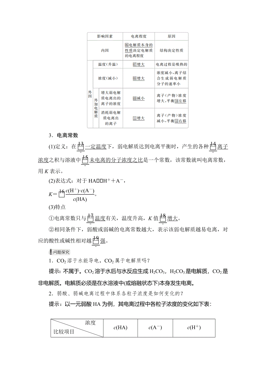 2020化学材同步导学提分教程人教选修四讲义：第三章 水溶液中的离子平衡 第一节 WORD版含答案.doc_第3页