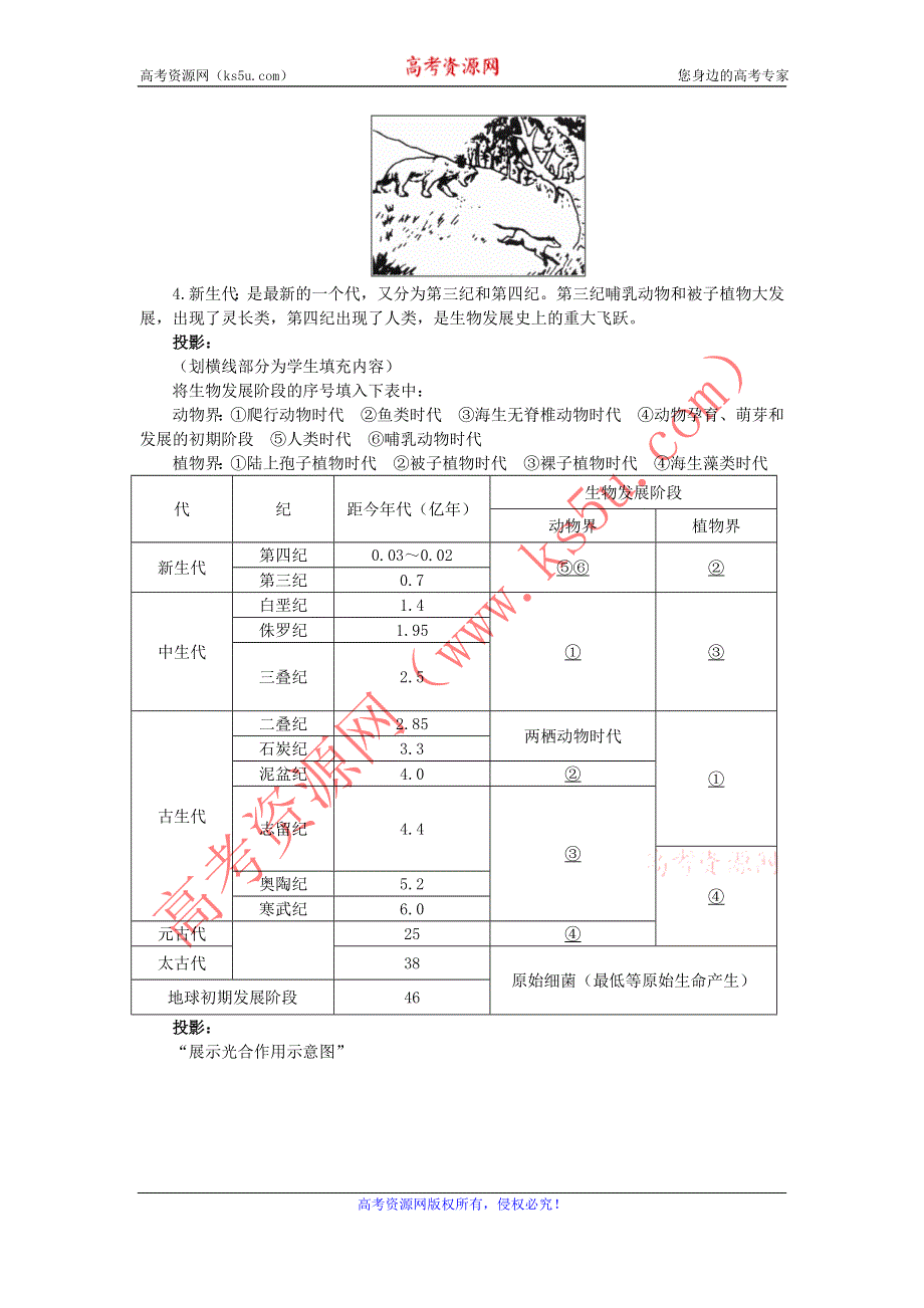 2015年高一地理湘教版必修一精品教案：3.1自然地理要素变化与环境变迁 .doc_第3页