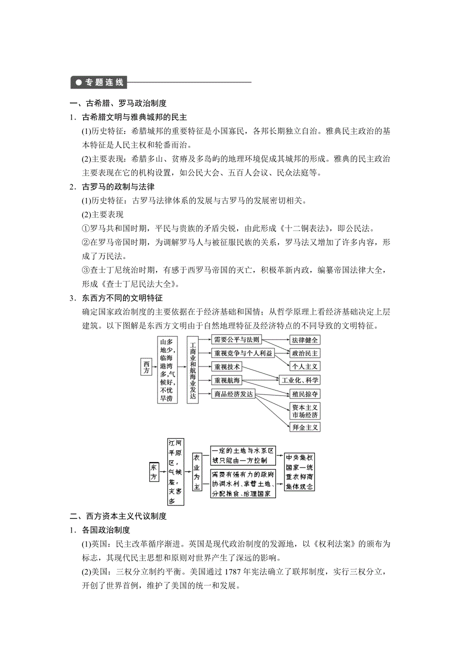 2013届高考历史人民版大一轮复习教案 专题四总结.DOC_第2页