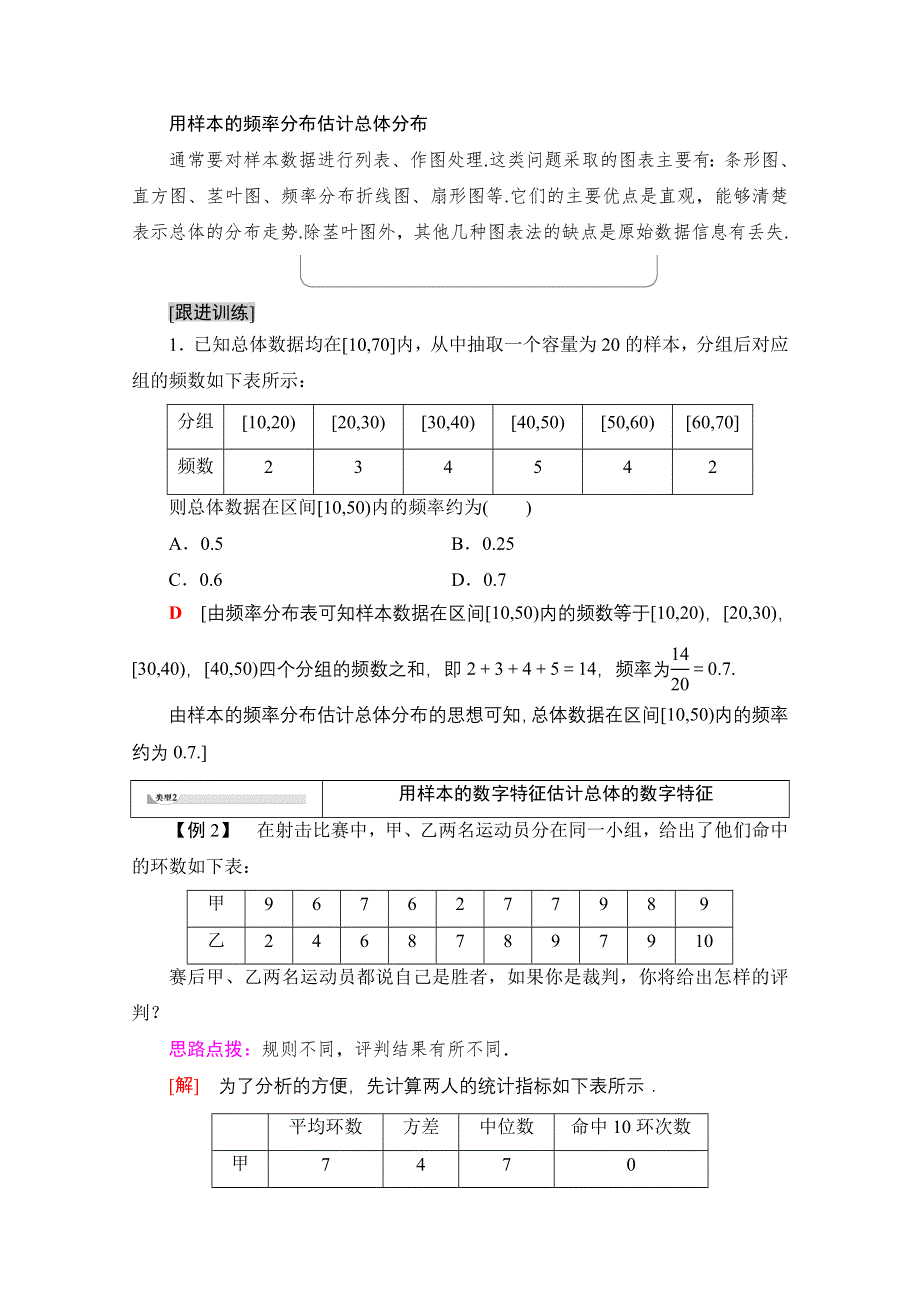 2020-2021学年人教A版高中数学必修3学案：第2章 统　计 章末综合提升 WORD版含解析.doc_第2页