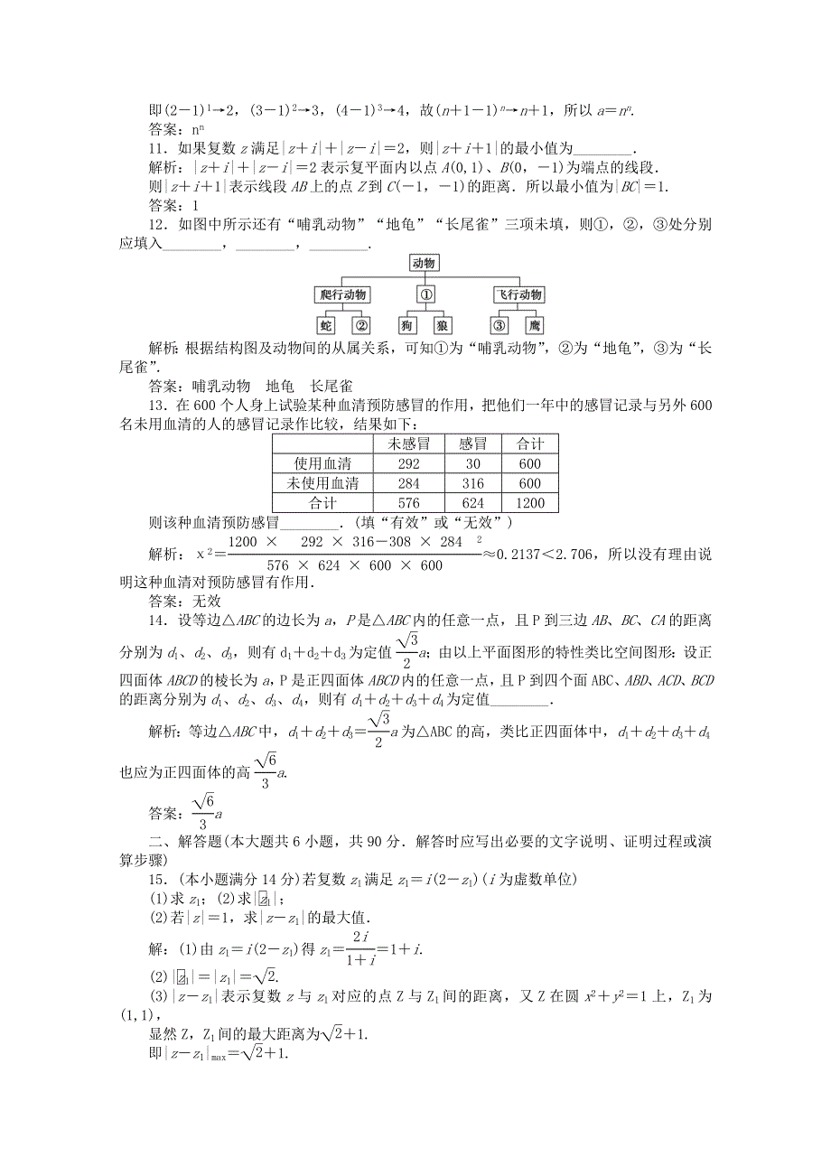 2011高二数学试题：苏教版选修1-2 模块综合检测（苏教版选修1-2）.doc_第3页