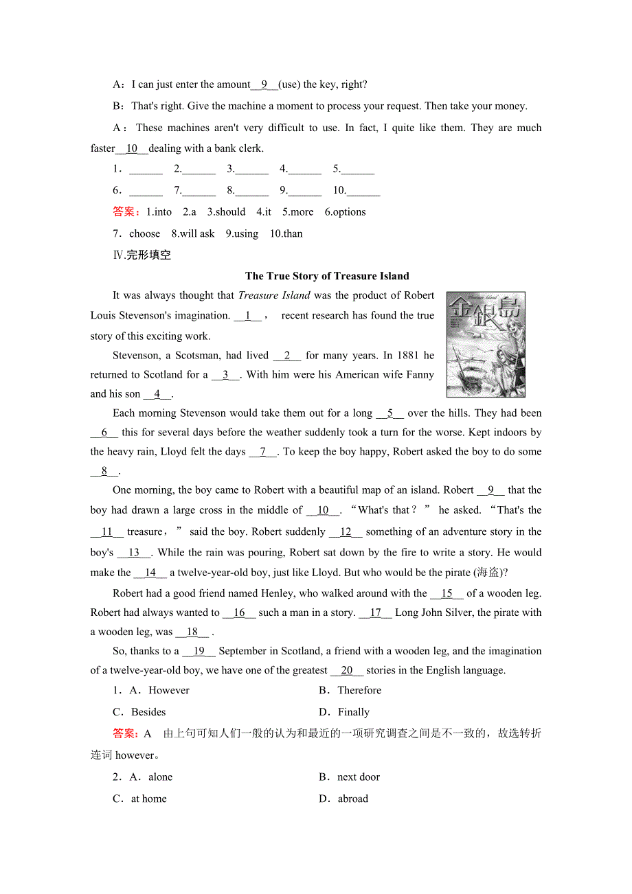 2015年高中外研版英语必修5配套练习：MODULE 3 第1课时.doc_第3页