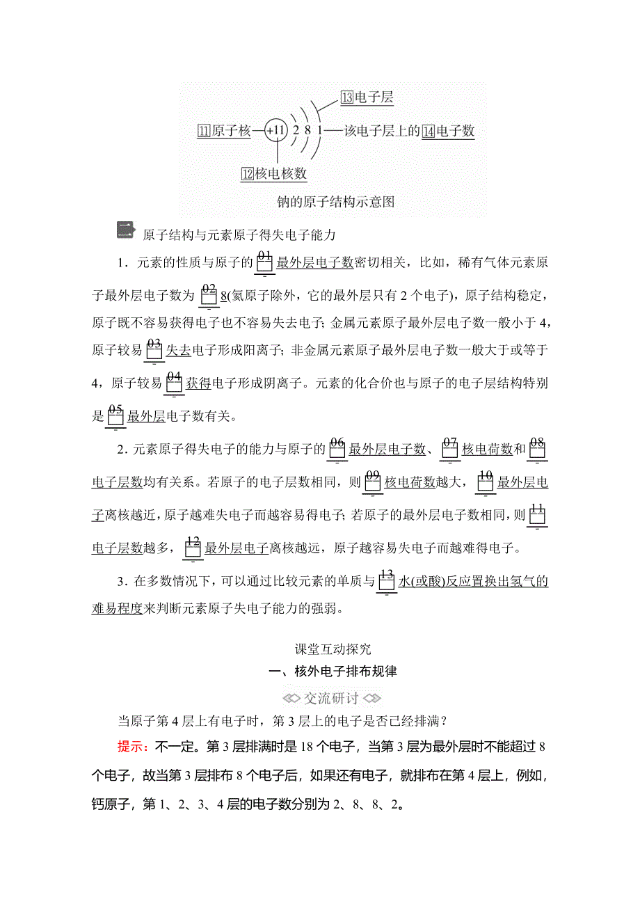 2020化学新教材同步导学提分教程鲁科第二册讲义：第1章 原子结构 元素周期律 第1节 第2课时 WORD版含答案.doc_第2页