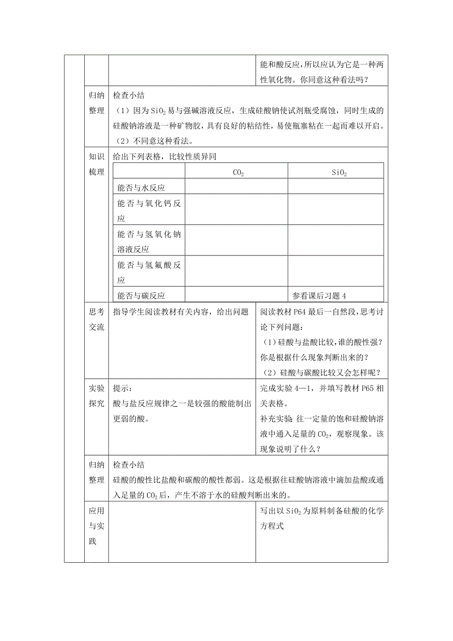 2015年秋高一化学精品教案：4.1无机非金属材料的主角---硅1（人教版必修1） .doc_第3页