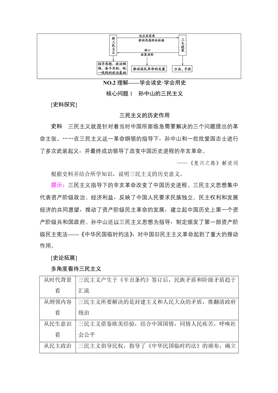 2018届高三历史一轮复习（江苏专用）文档 第13单元 第28讲　20世纪以来中国重大思想理论成果 WORD版含答案.doc_第3页