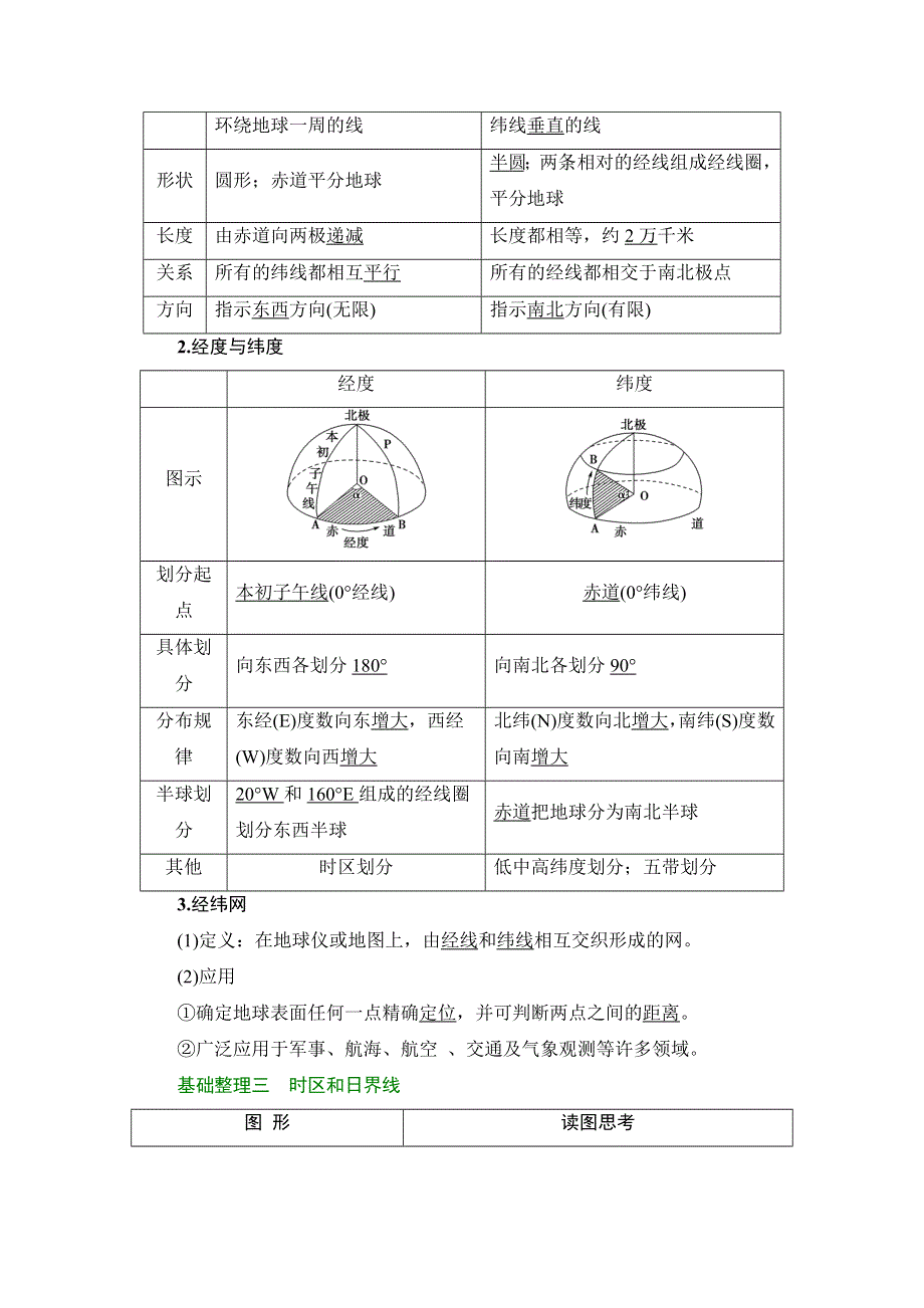 2018届高三地理一轮复习教师用书：区域地理第2部分 第1讲　地球 WORD版含解析.doc_第3页